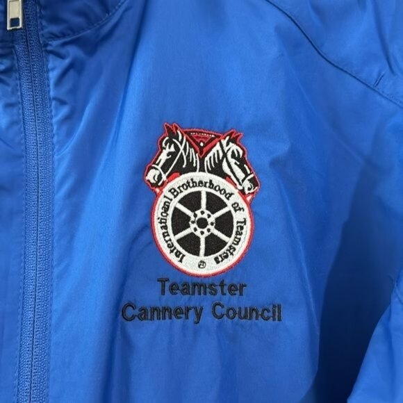 Teamster Cannery Council Port Authority Blue Jacket L 100% Polyester - Picture 2 of 7